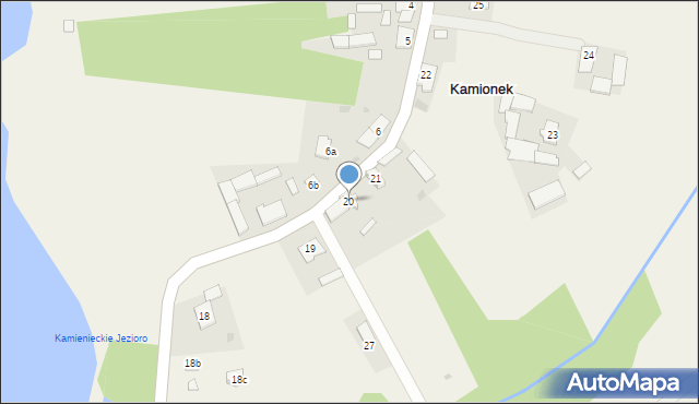 Kamionek, Kamionek, 20, mapa Kamionek