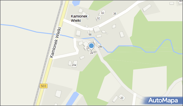 Kamionek Wielki, Kamionek Wielki, 24, mapa Kamionek Wielki