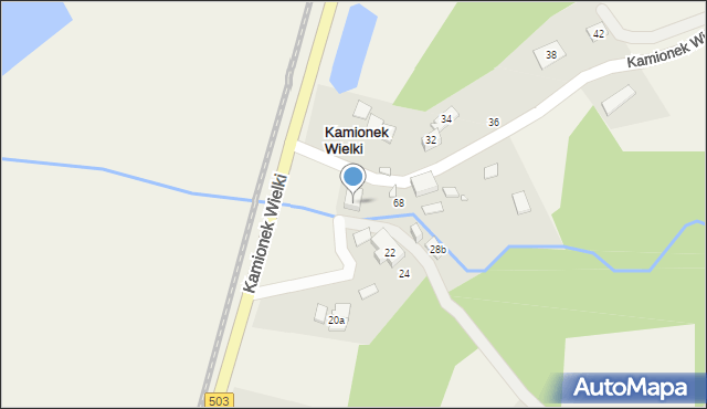 Kamionek Wielki, Kamionek Wielki, 28, mapa Kamionek Wielki