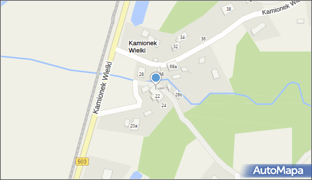 Kamionek Wielki, Kamionek Wielki, 28a, mapa Kamionek Wielki