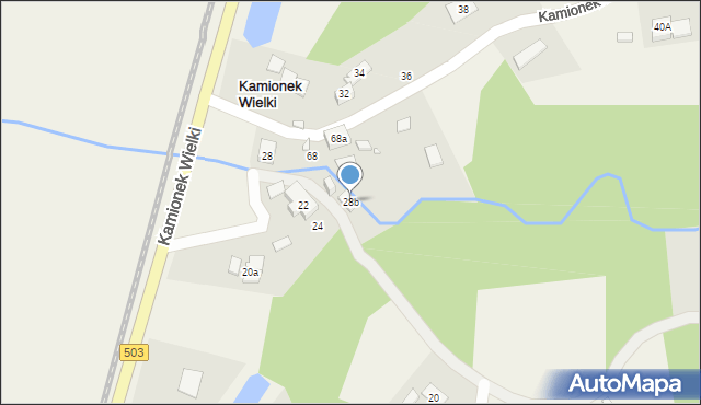 Kamionek Wielki, Kamionek Wielki, 28b, mapa Kamionek Wielki