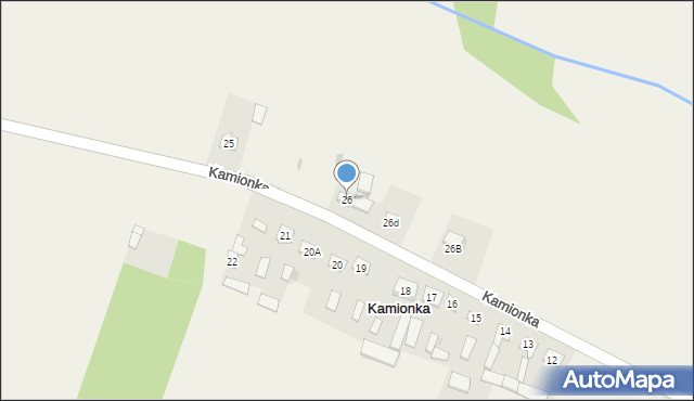 Kamionka, Kamionka, 26, mapa Kamionka