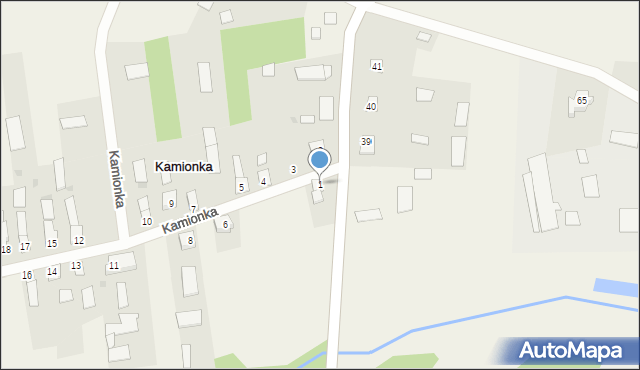 Kamionka, Kamionka, 1, mapa Kamionka