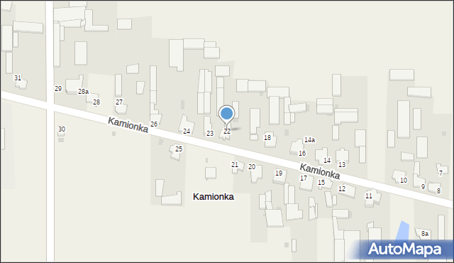 Kamionka, Kamionka, 22, mapa Kamionka