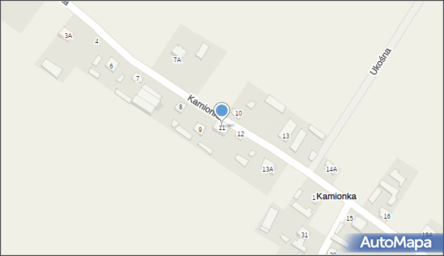 Kamionka, Kamionka, 11, mapa Kamionka