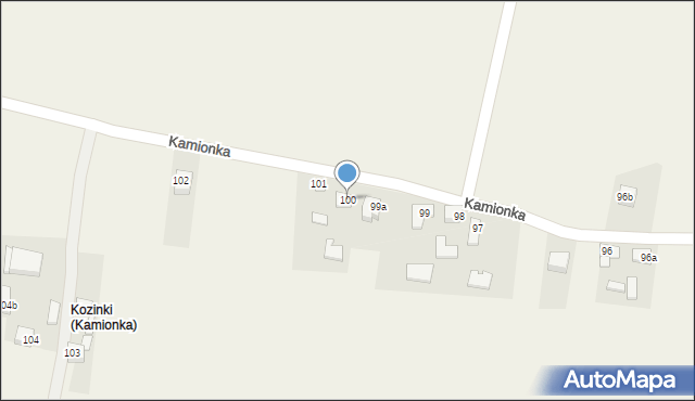 Kamionka, Kamionka, 100, mapa Kamionka