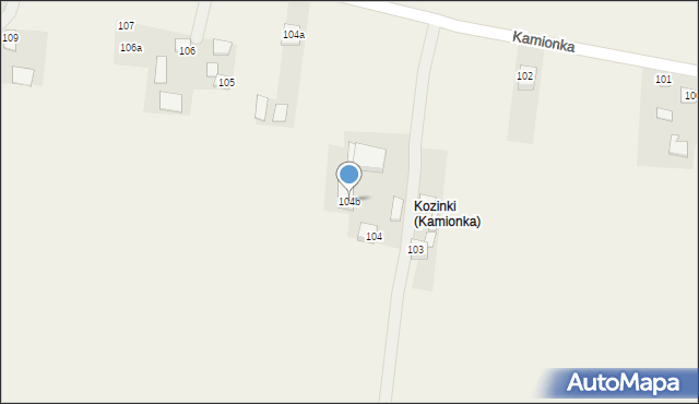 Kamionka, Kamionka, 104b, mapa Kamionka