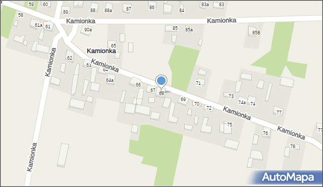 Kamionka, Kamionka, 68, mapa Kamionka