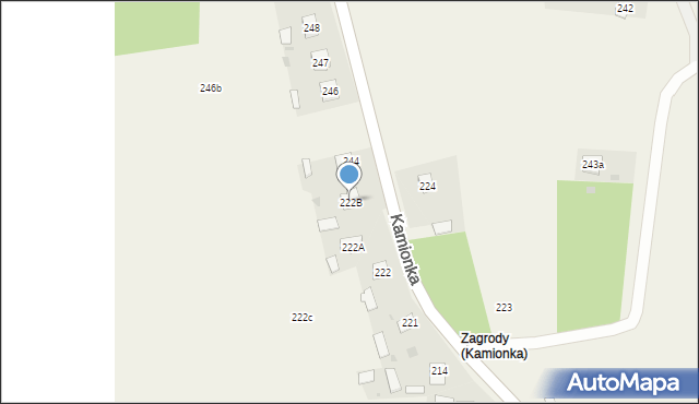 Kamionka, Kamionka, 222B, mapa Kamionka