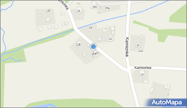 Kamionka, Kamionka, 22A, mapa Kamionka