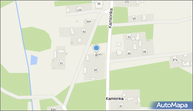 Kamionka, Kamionka, 90, mapa Kamionka