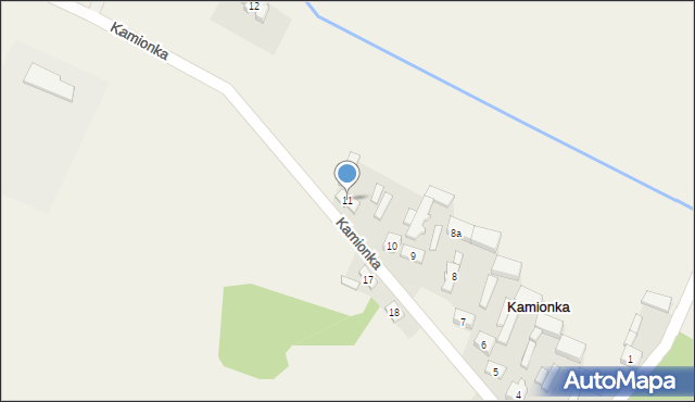 Kamionka, Kamionka, 11, mapa Kamionka