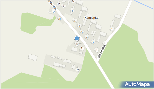 Kamionka, Kamionka, 20, mapa Kamionka