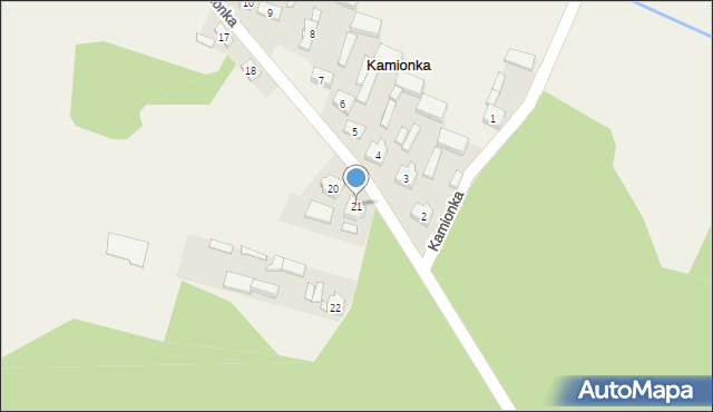 Kamionka, Kamionka, 21, mapa Kamionka