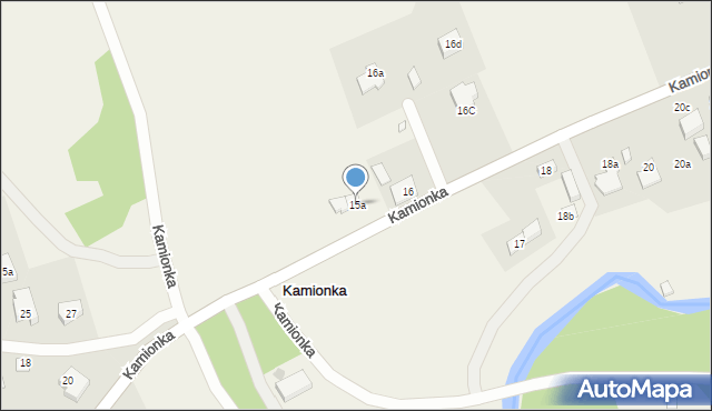 Kamionka, Kamionka, 15a, mapa Kamionka