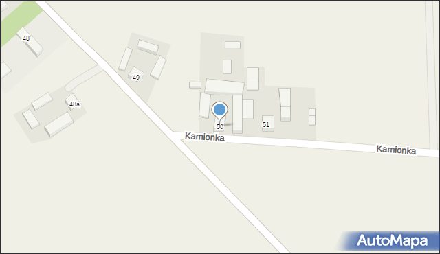 Kamionka, Kamionka, 50, mapa Kamionka