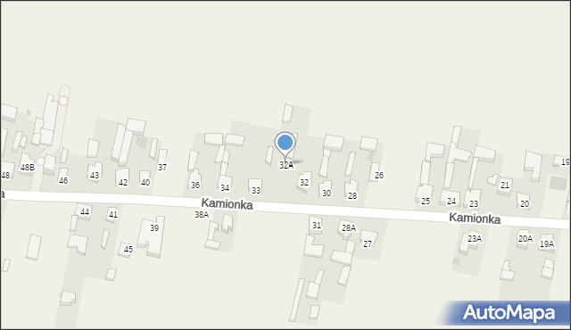 Kamionka, Kamionka, 32A, mapa Kamionka