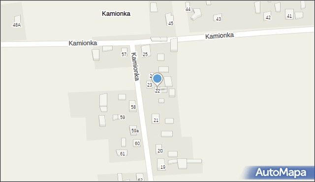 Kamionka, Kamionka, 22, mapa Kamionka