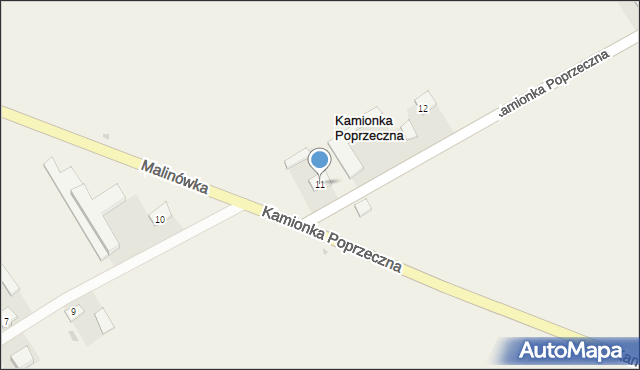 Kamionka Poprzeczna, Kamionka Poprzeczna, 11, mapa Kamionka Poprzeczna