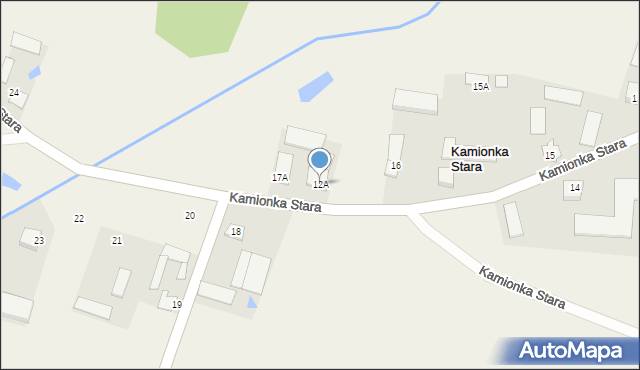 Kamionka Stara, Kamionka Stara, 12A, mapa Kamionka Stara