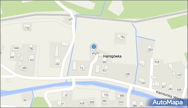 Kamionka Wielka, Kamionka Wielka, 572, mapa Kamionka Wielka