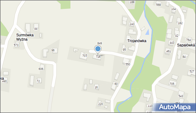 Kamionka Wielka, Kamionka Wielka, 716, mapa Kamionka Wielka