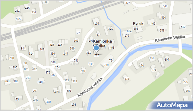 Kamionka Wielka, Kamionka Wielka, 777, mapa Kamionka Wielka