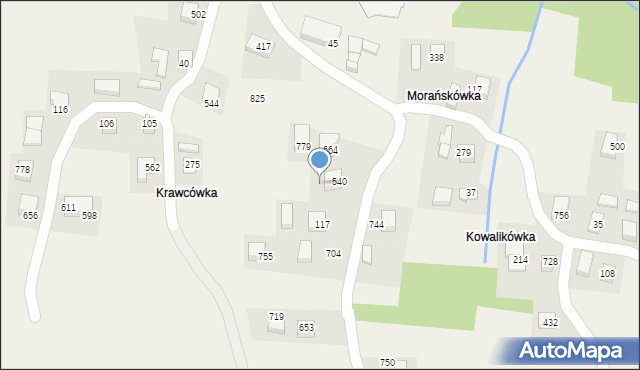 Kamionka Wielka, Kamionka Wielka, 790, mapa Kamionka Wielka