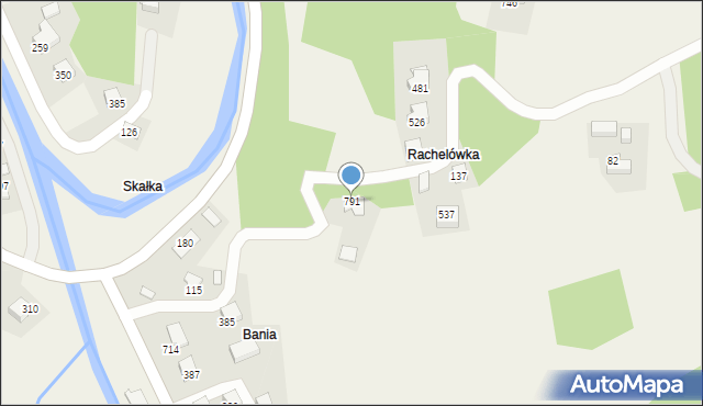 Kamionka Wielka, Kamionka Wielka, 791, mapa Kamionka Wielka