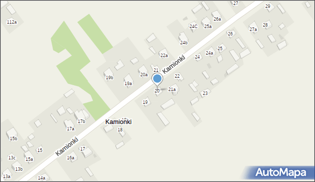 Kamionki, Kamionki, 20, mapa Kamionki