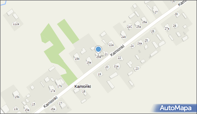 Kamionki, Kamionki, 20a, mapa Kamionki