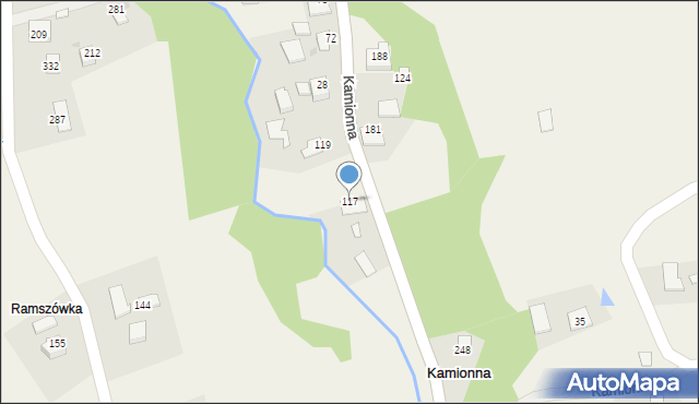 Kamionna, Kamionna, 117, mapa Kamionna