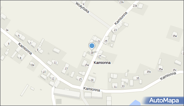 Kamionna, Kamionna, 19, mapa Kamionna