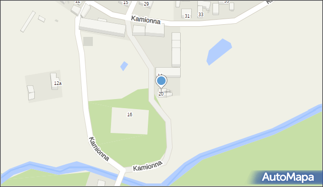 Kamionna, Kamionna, 20, mapa Kamionna