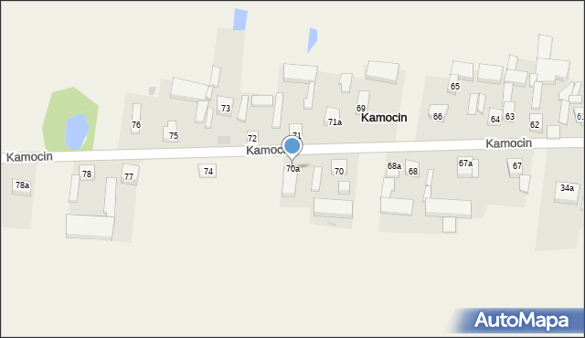 Kamocin, Kamocin, 70a, mapa Kamocin