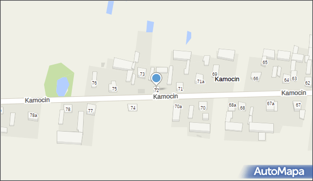 Kamocin, Kamocin, 72, mapa Kamocin