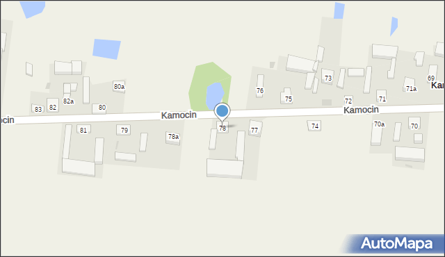 Kamocin, Kamocin, 78, mapa Kamocin