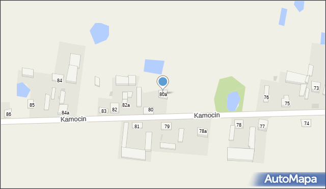 Kamocin, Kamocin, 80a, mapa Kamocin