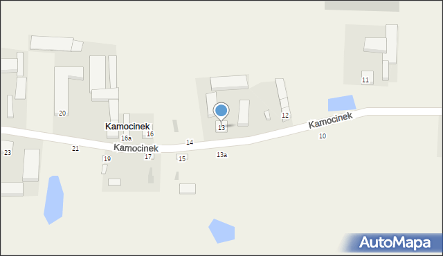 Kamocinek, Kamocinek, 13, mapa Kamocinek