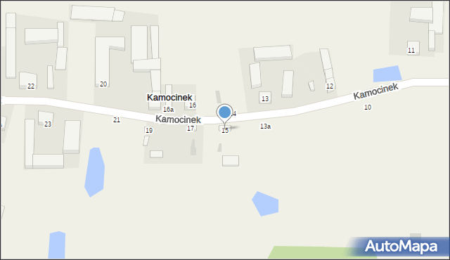 Kamocinek, Kamocinek, 15, mapa Kamocinek