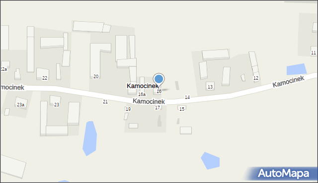 Kamocinek, Kamocinek, 16, mapa Kamocinek