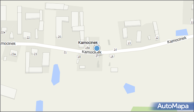Kamocinek, Kamocinek, 17, mapa Kamocinek