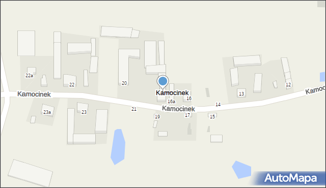 Kamocinek, Kamocinek, 18, mapa Kamocinek
