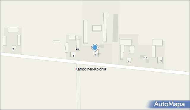 Kamocinek, Kamocinek, 5, mapa Kamocinek