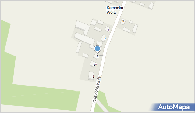 Kamocka Wola, Kamocka Wola, 2, mapa Kamocka Wola