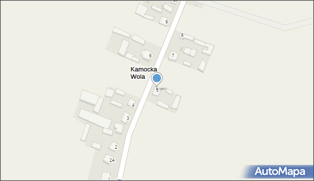 Kamocka Wola, Kamocka Wola, 5, mapa Kamocka Wola