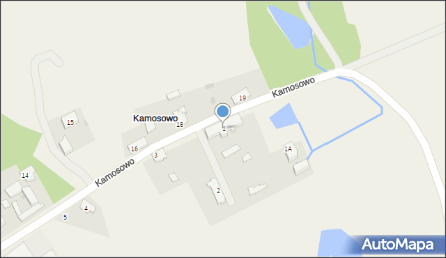 Kamosowo, Kamosowo, 1, mapa Kamosowo