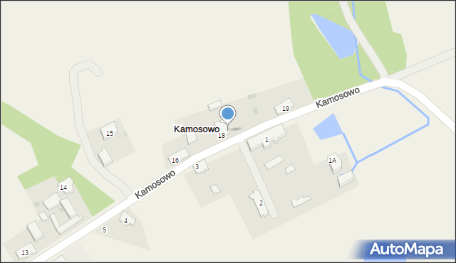 Kamosowo, Kamosowo, 18A, mapa Kamosowo