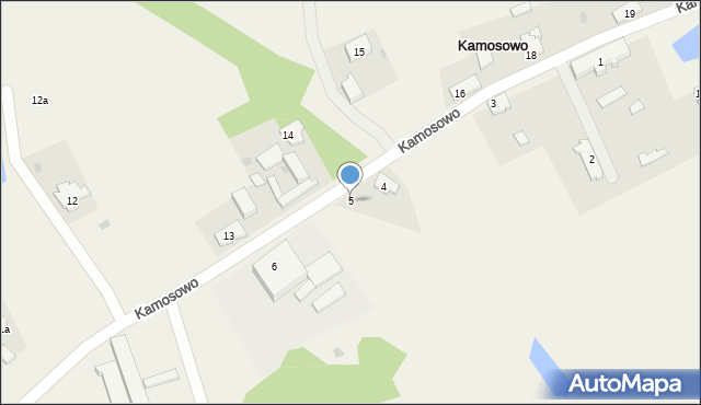 Kamosowo, Kamosowo, 5, mapa Kamosowo