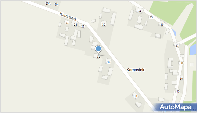 Kamostek, Kamostek, 31, mapa Kamostek